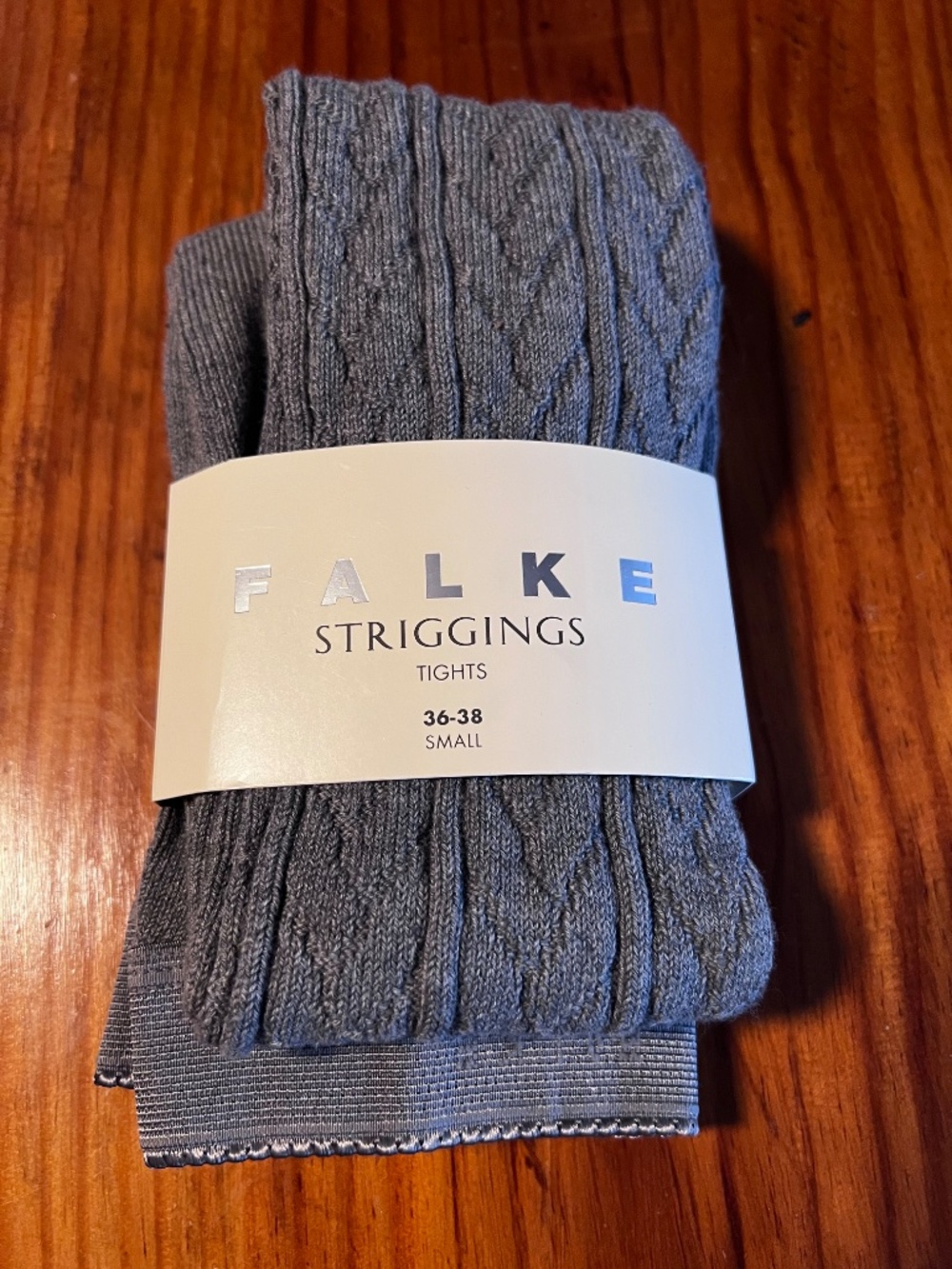 Falke Softmerino Tights Grey Size S (EU 36-38) Cotton Wool Blend - NIB